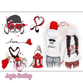 Imagine Comestibila " Cuplu 1 " - Anyta Cooking - Anyta Cooking