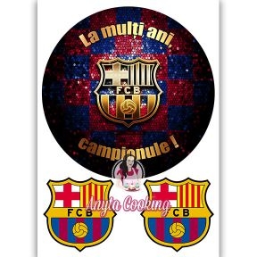 Imagine Comestibila " Fotbal22 FC BARCELONA " - Anyta Cooking - Anyta Cooking