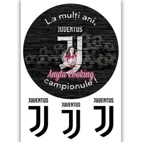 Imagine Comestibila " Fotbal24 JUVENTUS TORINO " - Anyta Cooking - Anyta Cooking