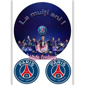 Imagine Comestibila " Fotbal32 PSG PARIS SAINT-GERMAIN " - Anyta Cooking - Anyta Cooking