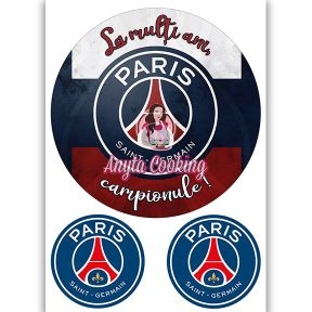 Imagine Comestibila " Fotbal35 PSG PARIS SAINT-GERMAIN " - Anyta Cooking - Anyta Cooking