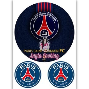 Imagine Comestibila " Fotbal36 PSG PARIS SAINT-GERMAIN " - Anyta Cooking - Anyta Cooking