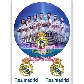 Imagine Comestibila " Fotbal38 REAL MADRID " - Anyta Cooking - Anyta Cooking