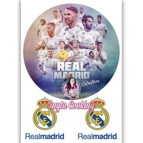 Imagine Comestibila " Fotbal39 REAL MADRID " - Anyta Cooking - Anyta Cooking