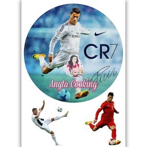 Imagine Comestibila " Fotbal47 CRISTIANO RONALDO CR7 " - Anyta Cooking - Anyta Cooking