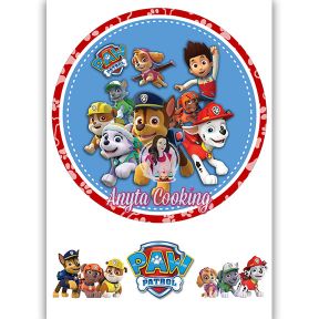 Imagine Comestibila " Patrula Catelusilor Paw Patrol 6 " - Anyta Cooking - Anyta Cooking	