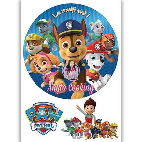 Imagine Comestibila " Patrula Catelusilor Paw Patrol 8 " - Anyta Cooking - Anyta Cooking