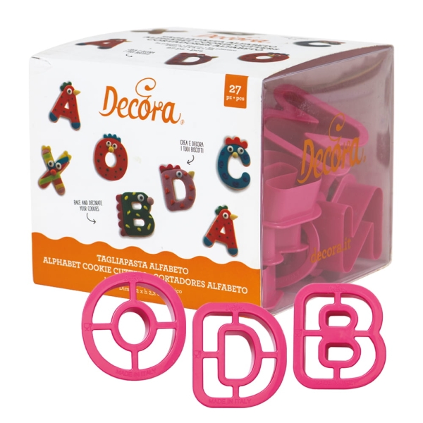 Kit 27 Decupatoare Litere - 5,2 X H 2,2 CM - Decora