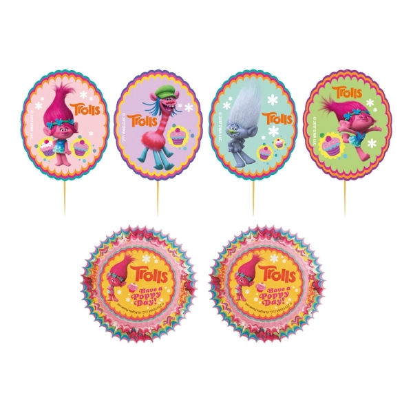 Kit Decorare , Troll cu 48 capsule si 24 toppere - DeKora - Anyta Cooking	