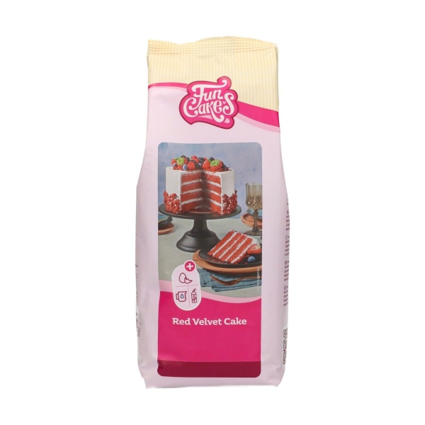Mix pentru tort-Red Velvet-1 KG-Funcakes - Anyta Cooking