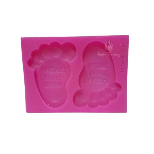 Mulaj din silicon - 2 Picioare - 5,5 x 7,5 cm - Cesil - Anyta Cooking