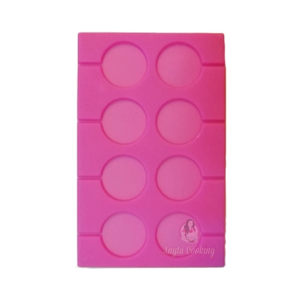 Mulaj din silicon - Acadea / Lollipop - 8 cavitati - Anyta Cooking
