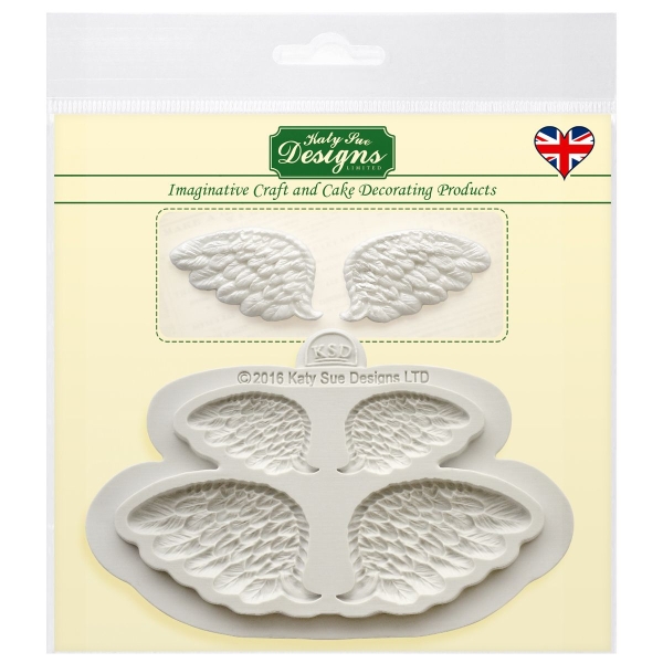 Mulaj din silicon -ARIPI DE INGER -4,1 x 3 x 0,5 cm-Katy Sue - Anyta Cooking
