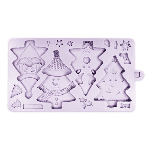 Mulaj din silicon - CHRISTMAS TREE CHARACTERS - 21 x 12 cm - Karen Davies - Anyta Cooking