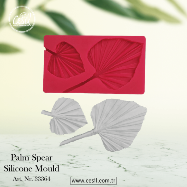 Mulaj din silicon - Frunza de palmier – 11 x 10 cm - Cesil - Anyta Cooking	