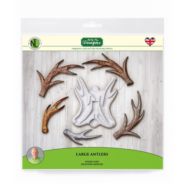 Mulaj din silicon - LARGE ANTLERS - 130 mm x 145 mm - Katy Sue - Anyta Cooking