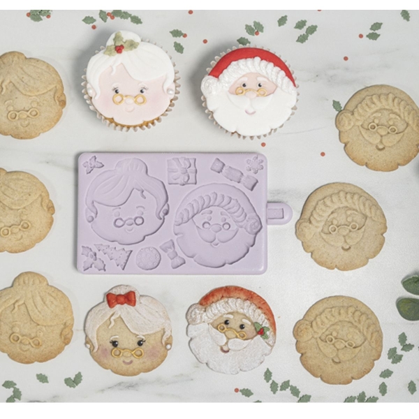Mulaj din silicon - Mr & Mrs Claus- 14x9cm - Karen Davies - Anyta Cooking