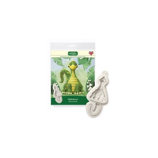 Mulaj din silicon pentru decor - DIPLODOCUS- 5 x 7,5 cm. -Katy Sue - Anyta Cooking