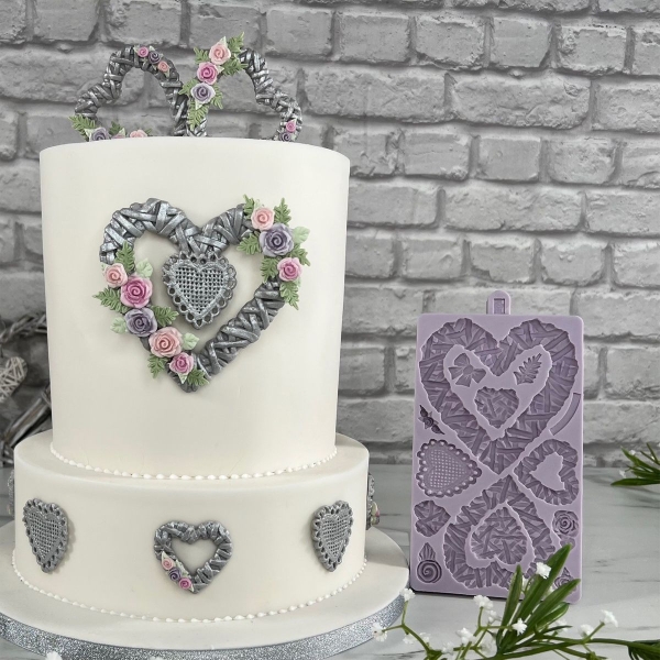 Mulaj din silicon - WICKER HEARTS COLLECTION- KAREN DAVIES - Anyta Cooking