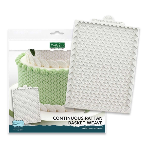 Mulaj Silicon CONTINUOUS RATTAN BASKET WEAVE - KatySue - Anyta Cooking