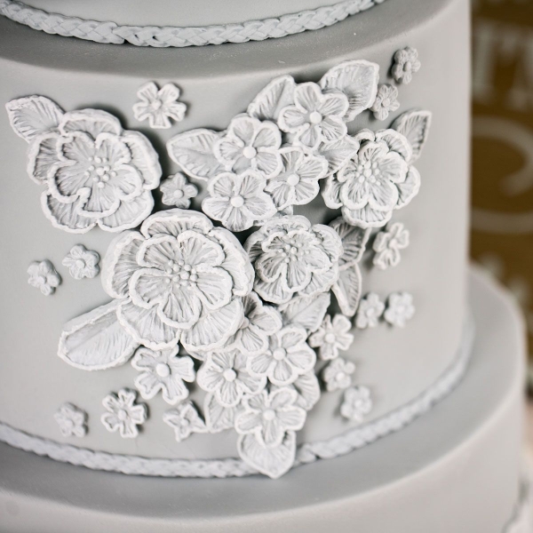 Mulaj Silicon -Flori si Frunze-Brush Embroidery - Karen Davies - Anyta Cooking