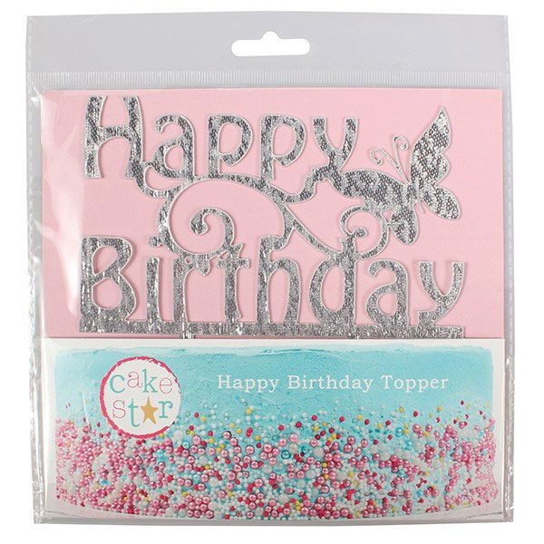 Ornament pentru Torturi ”Happy Birthday” - Cake Star - Anyta Cooking