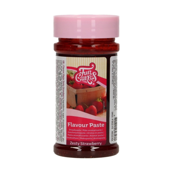 Pasta aromatizata - STRAWBERRY - 120 GR - Funcakes - Anyta Cooking