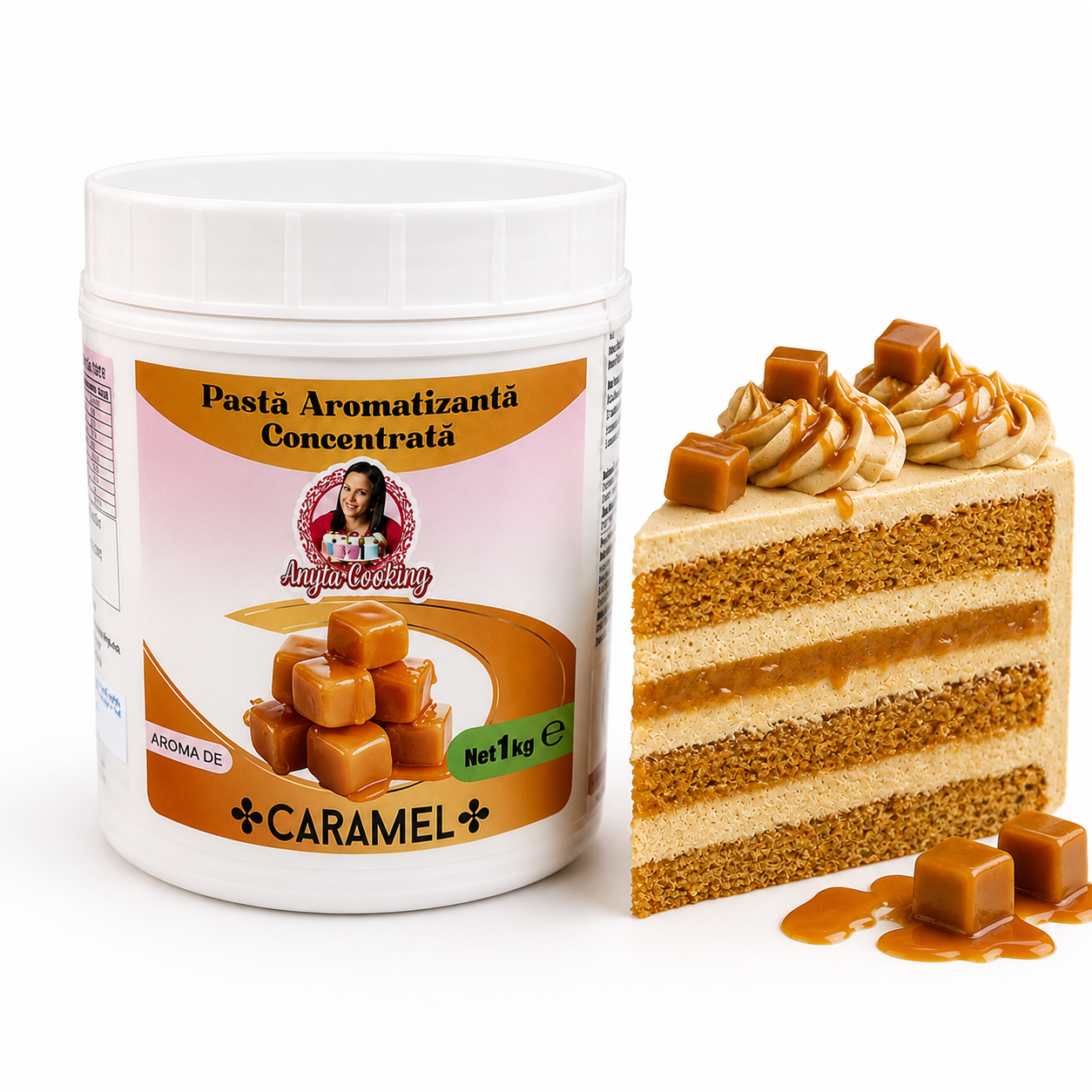 Pasta Concentrata Aromatizanta cu aroma de - CARAMEL - 1 kg - Anyta Cooking