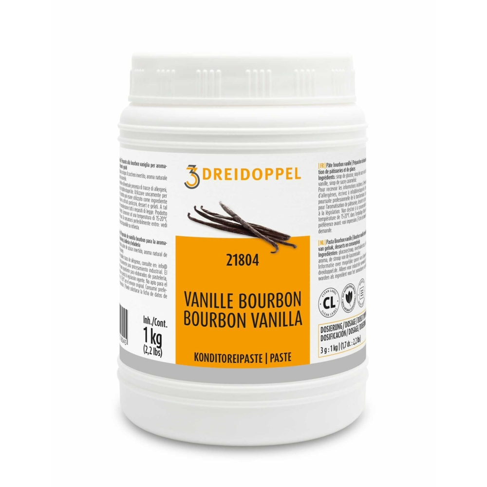 Pasta concentrata aromatizanta Naturala , Fara E-uri -  Vanilie Bourbon 1kg - Dreidoppel