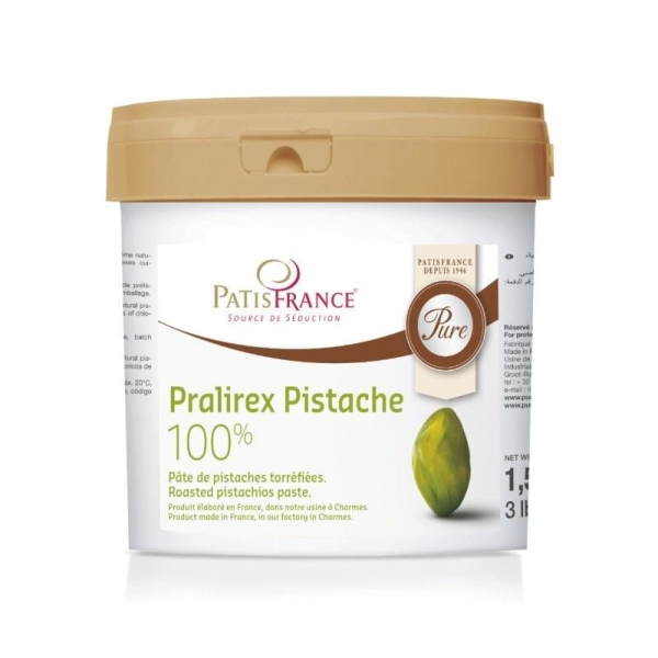 Pasta de Fistic 100% Fistic - 1,5 kg - PatisFrance - Anyta Cooking