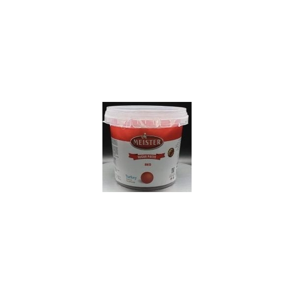 Pasta de Zahar (Fondant) - ROSU - 1 kg - Meister - Anyta Cooking