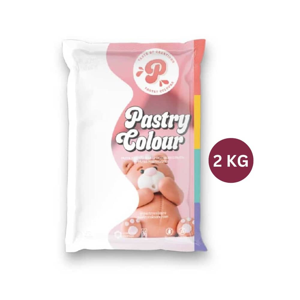 
Pasta de Zahar ideala pentru Flori si Figurine - ALB/WHITE- 2 kg - Pastry Colour