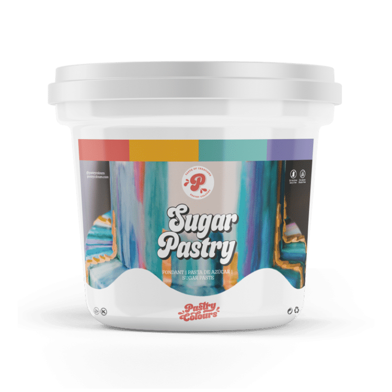 Pasta de Zahar Perfectă pentru Acoperirea torturilor - ALB/WHITE- 5 kg - Pastry Colour 
