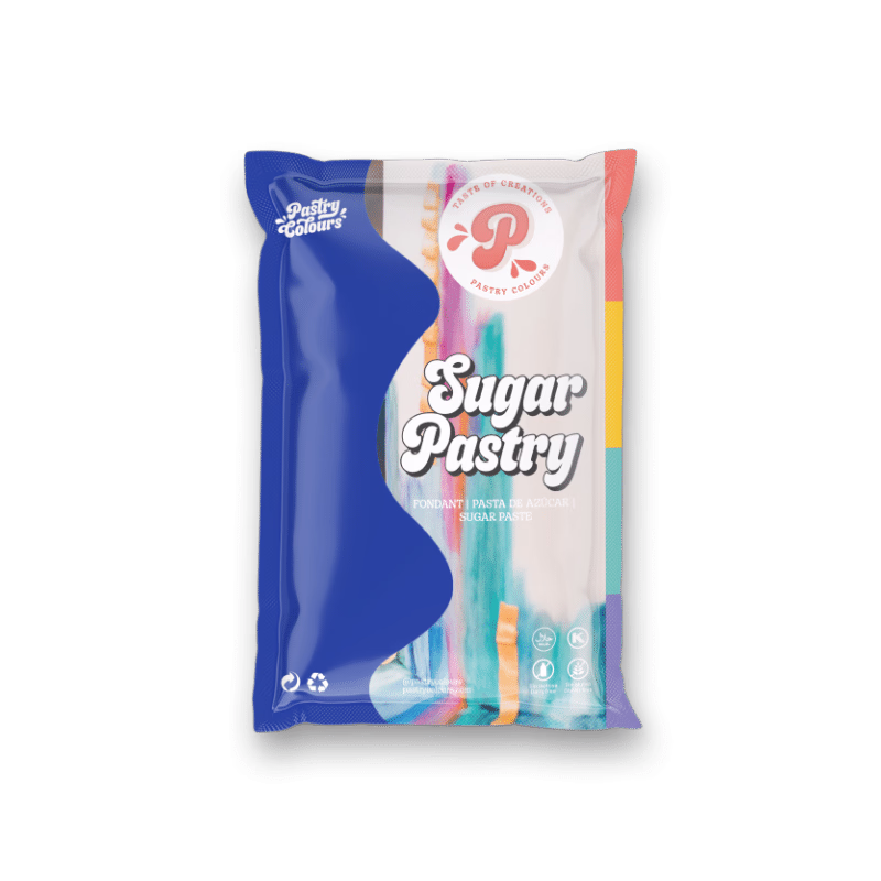 Pasta de Zahar Perfectă pentru Acoperirea torturilor - BLUE SUPERHEROE- 1kg - Pastry Colour 
