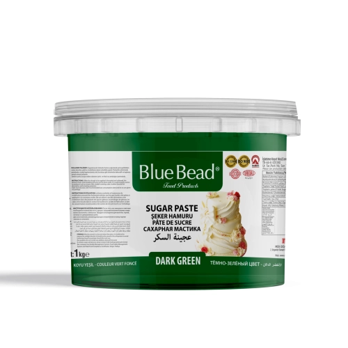 Pasta de Zahar – VERDE INCHIS - 1 kg - Blue Bead - Anyta Cooking 