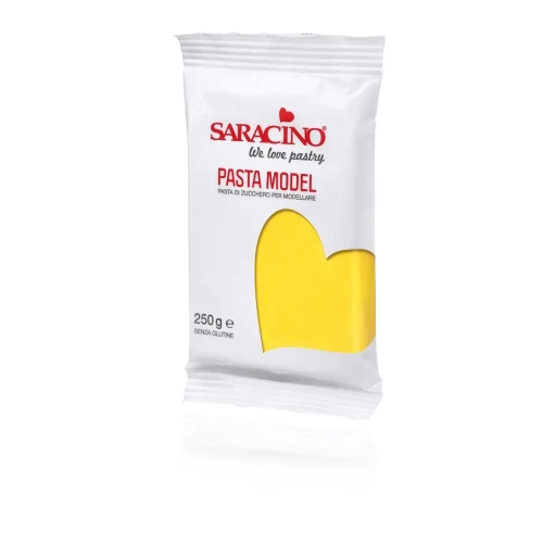 Pasta de Zahar Modelatoare - Galben - 250 gr - Saracino