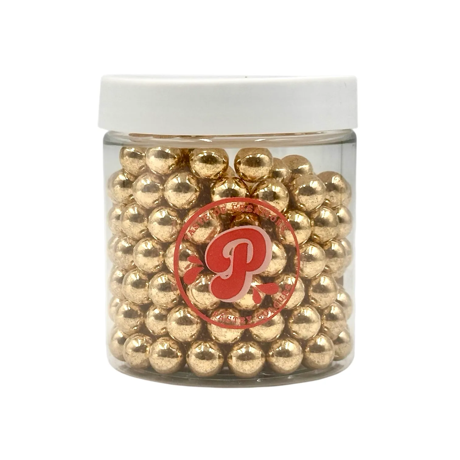 Perle / Perlute din zahar 10mm - Auriu / Gold - 150g - Pastry Colours