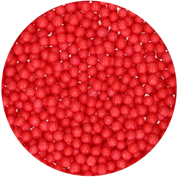 Perle din zahar – Rosu / Red - 60 gr – Funcakes