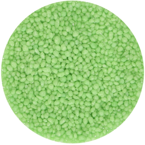 Perle mici decorative din zahar - GREEN- 80 GR -Funcakes