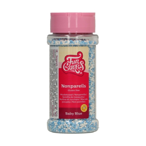 Perle / Perlute din zahar 1,5mm – NONPAREILS BABY BLUE – 80gr – Funcakes