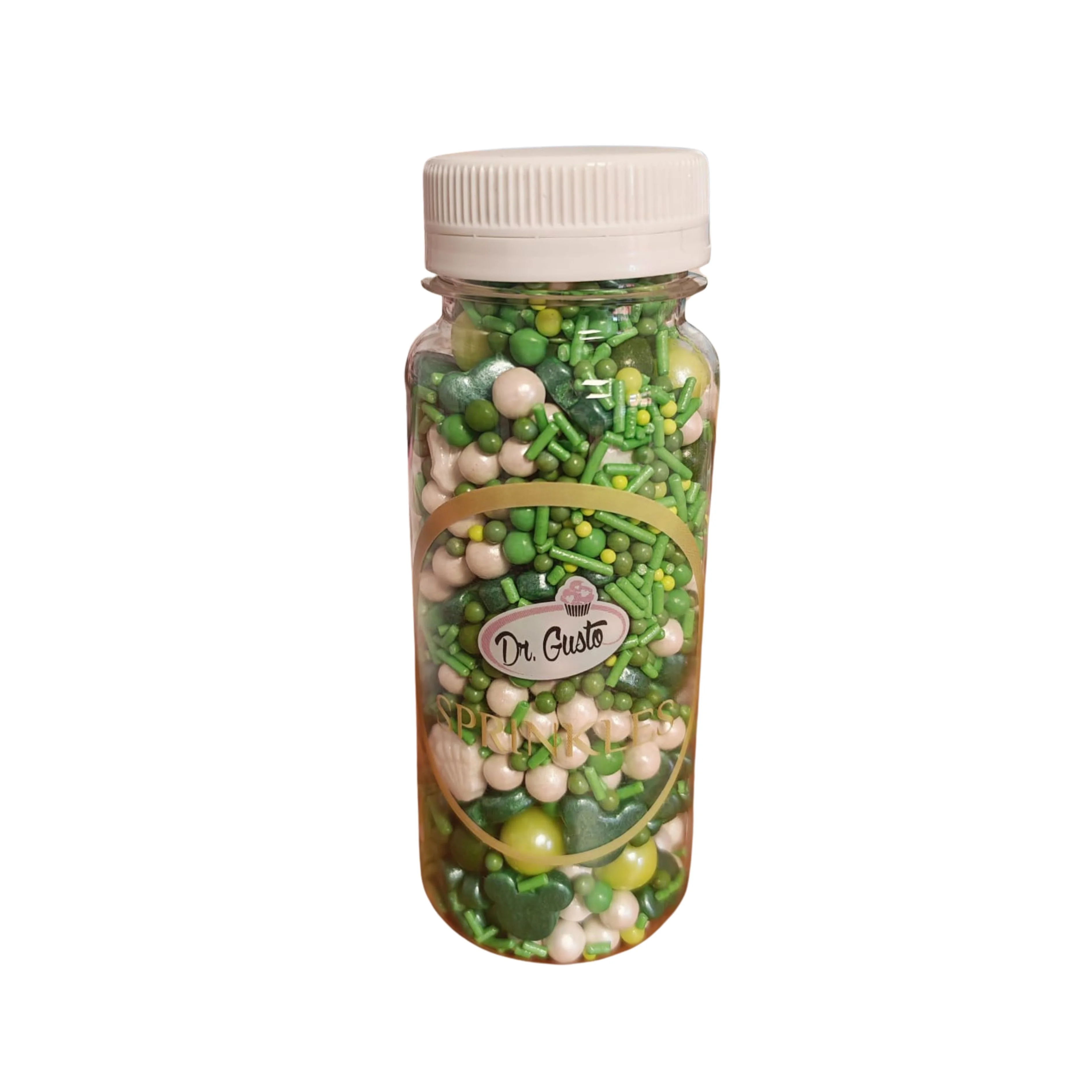 Perlute / Sprinkles din zahar - Verde/Green - 140g - Dr Gusto