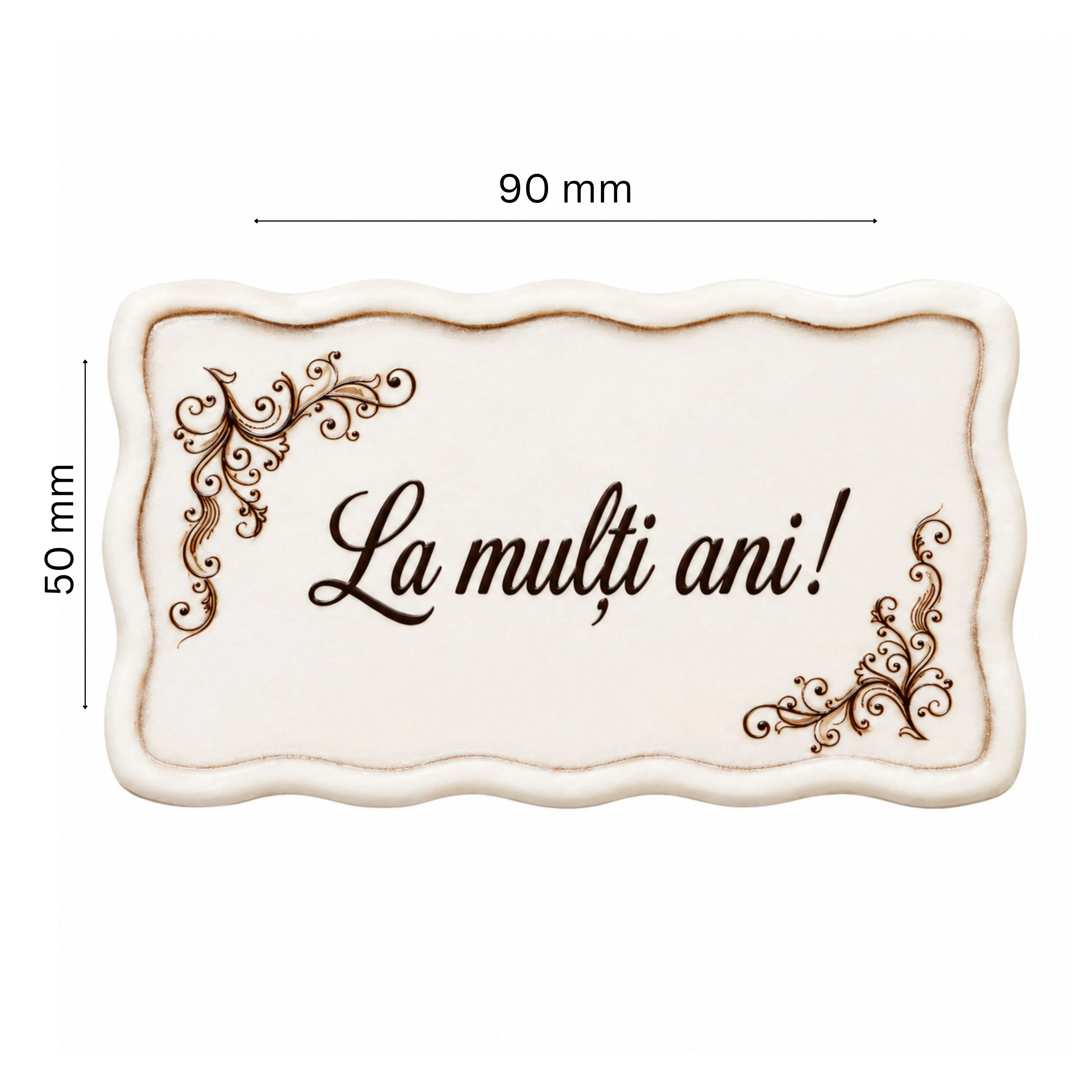  Set 120 buc decor din ciocolata - La multi ani - Dr Gusto