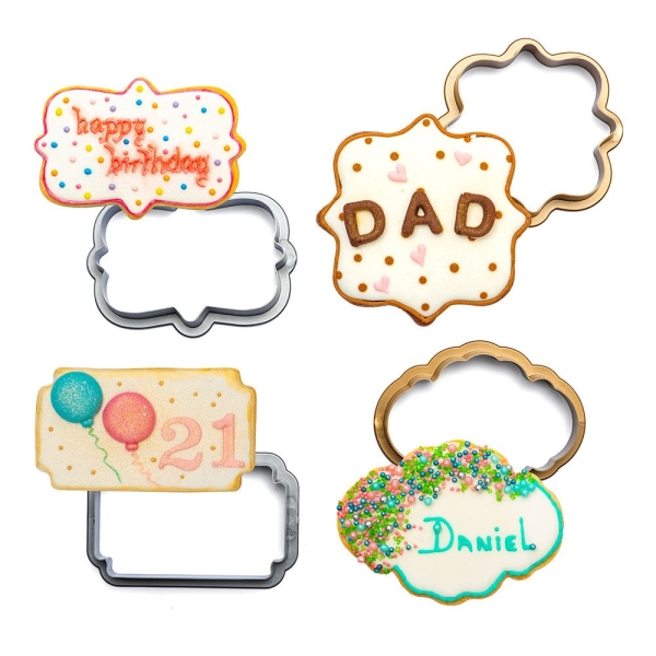 Set 4 buc Decupatoare din plastic -MINI- 7,5 x 2,2 h cm - Decora