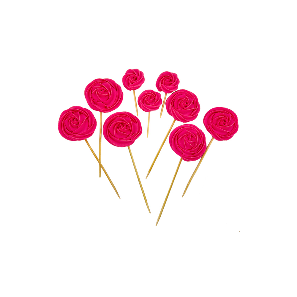   Set decor comestibil din Bezea - Premium Roz - Anyta Cooking 