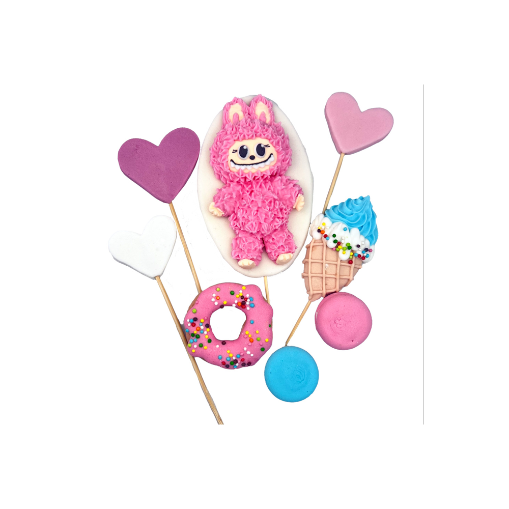  Set decor comestibil - &bdquo;Labubu Drăgălaș 2D&rdquo; - Anyta Cooking 