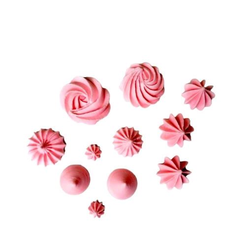   Set decor comestibil - &bdquo;Mini bezele asortate, roz&rdquo; 11 buc - Anyta Cooking 