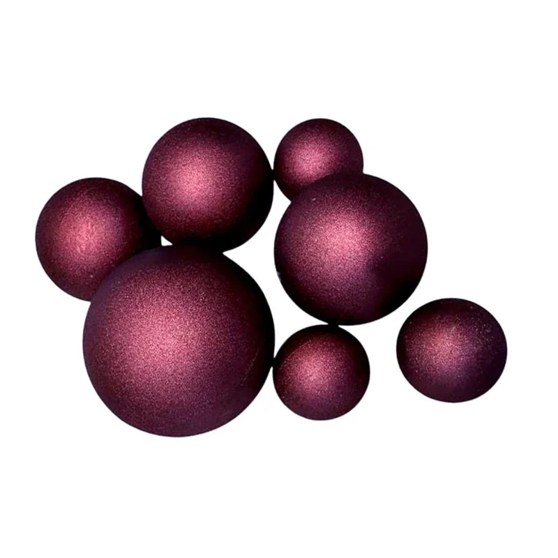 Sfere comestibile VIOLET Mat - set 7 buc pentru decorarea deserturilor – Anyta Cooking
