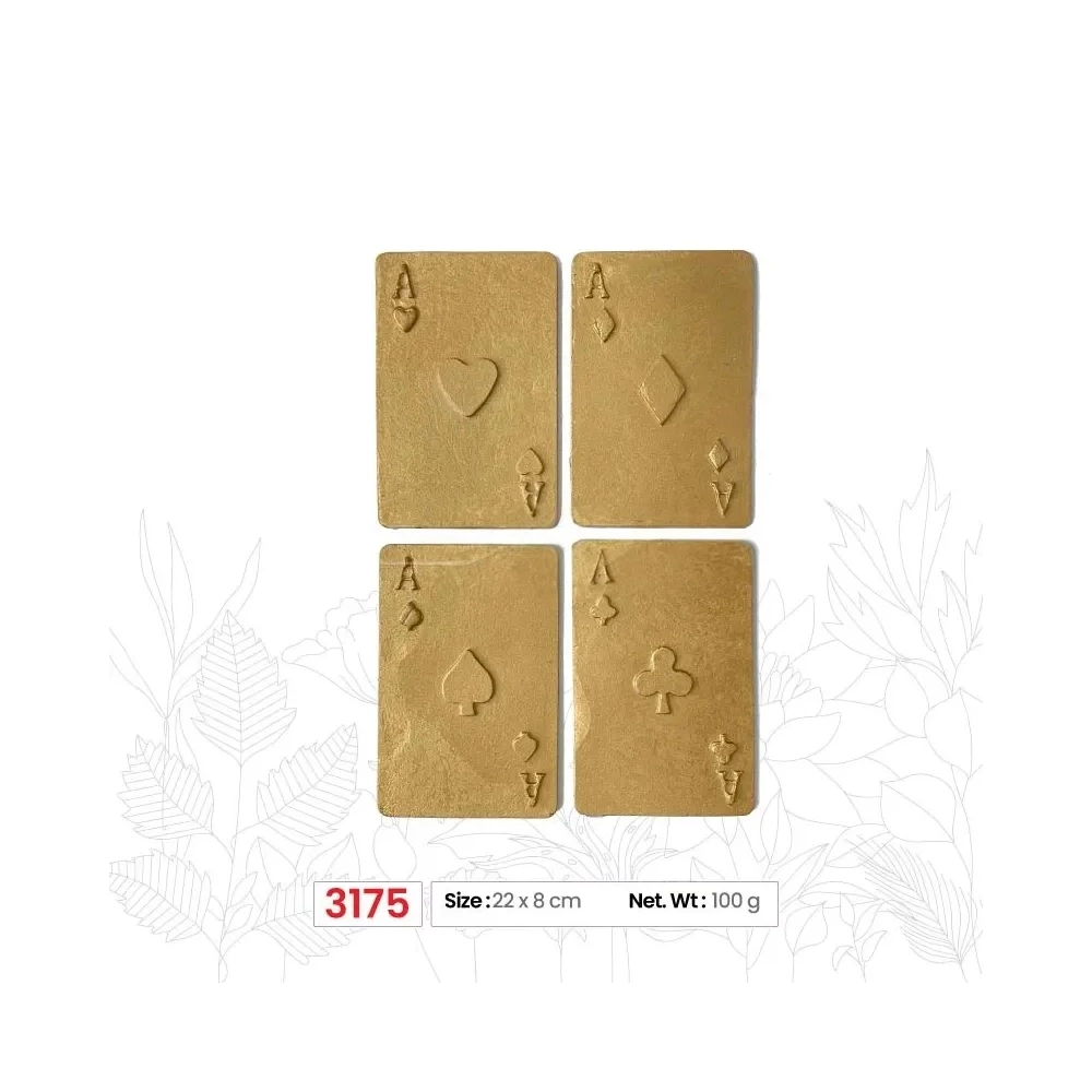 Mulaj din silicon cu Carti de joc A (M3175) - 22 x 8 cm - Anyta Cooking