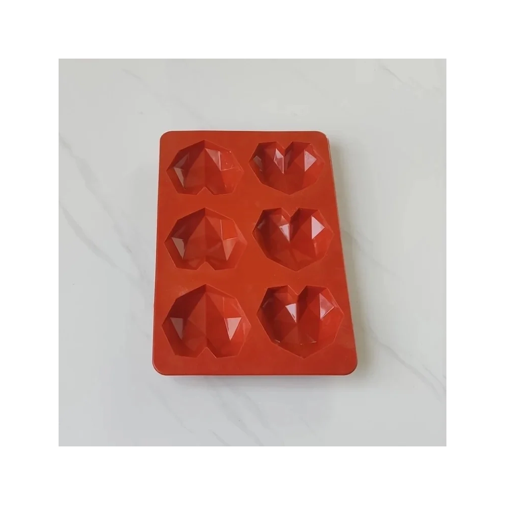 Mulaj din silicon Inimi Diamantate (MSM10) - 20 x 30cm - Anyta Cooking