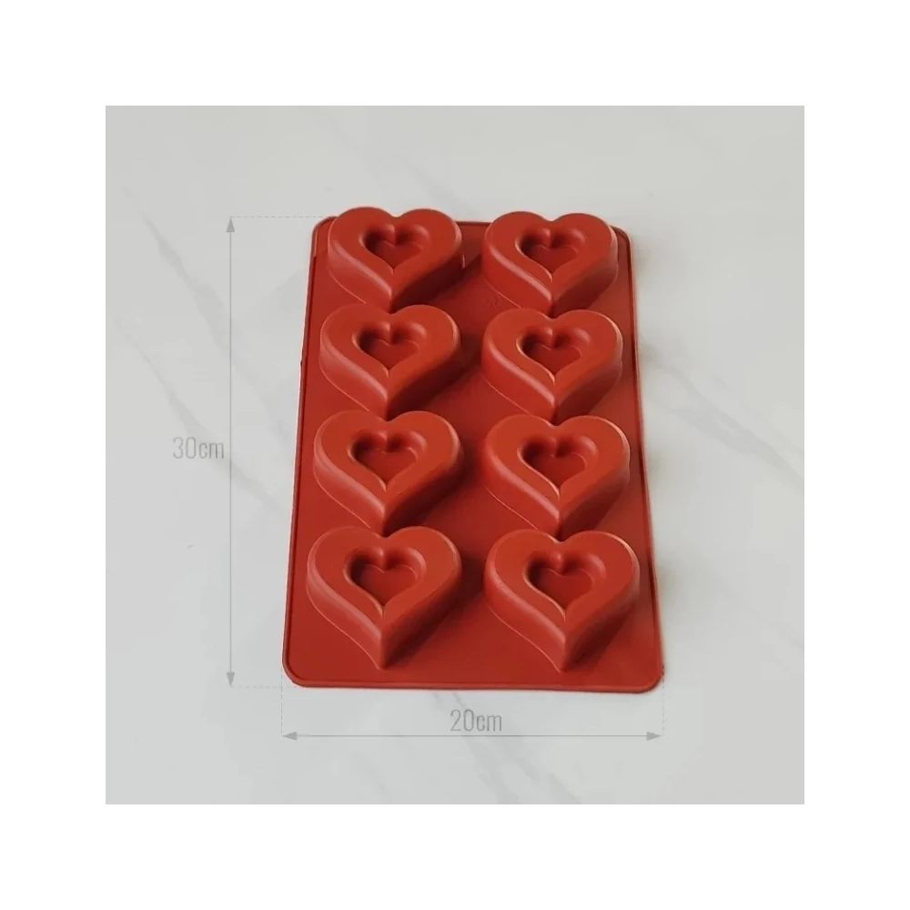 Mulaj din silicon Inima (SAV22) - 18x28 cm - Anyta Cooking